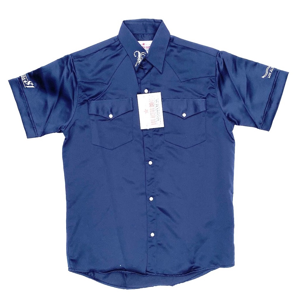Patrulla 81 LOS ALTOS BOOTS Western Wear Mens Short Sleeve Shirt Sz S/36